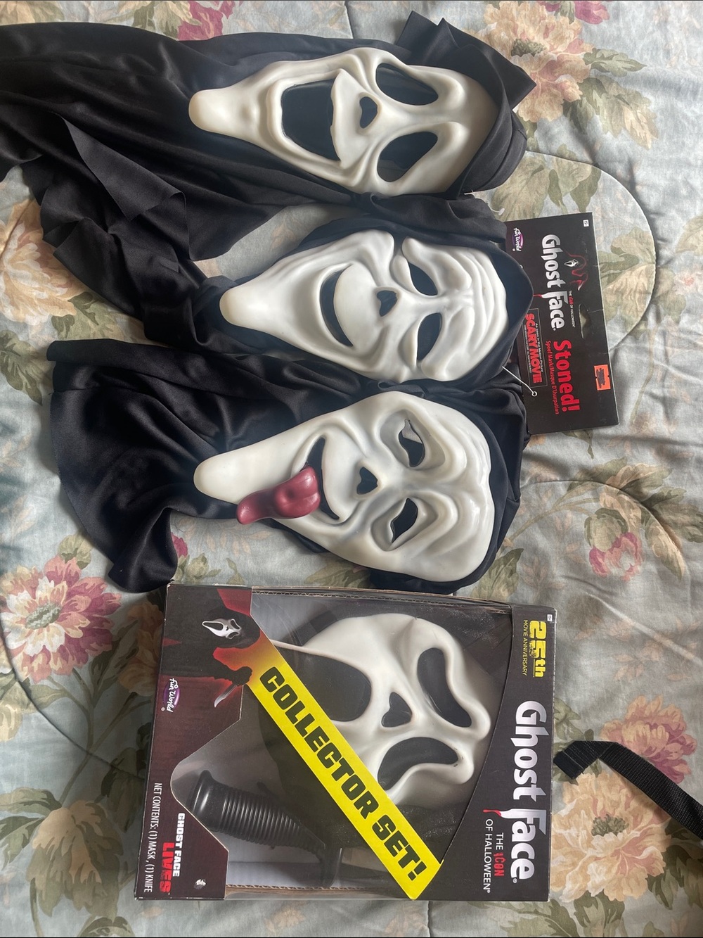 Ghost face masks lot with collector set
